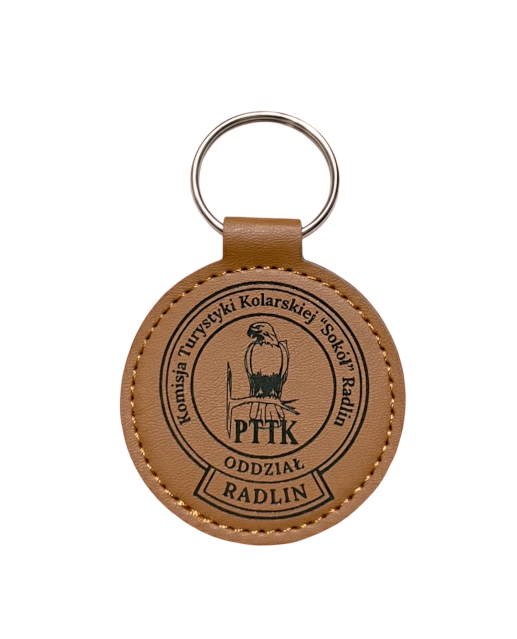 Skórzane Etui na AirTag z Grawerem – Brelok z Twoim Logo lub Napisem - grawerowanie laserowe ze sklejki | Lumoria Studio Rybnik