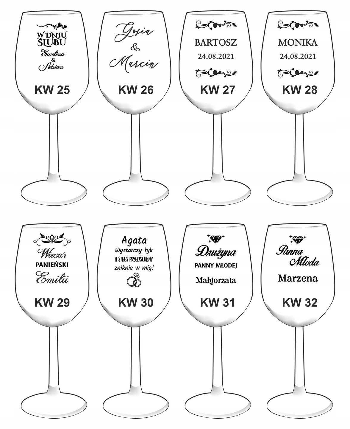 Kieliszek na Wino z Grawerem Krosno - zdjęcie 8 - grawerowanie laserowe