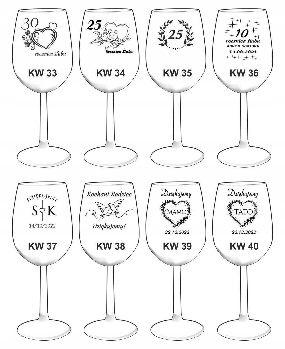 Kieliszek na Wino z Grawerem Krosno - zdjęcie 9 - grawerowanie laserowe