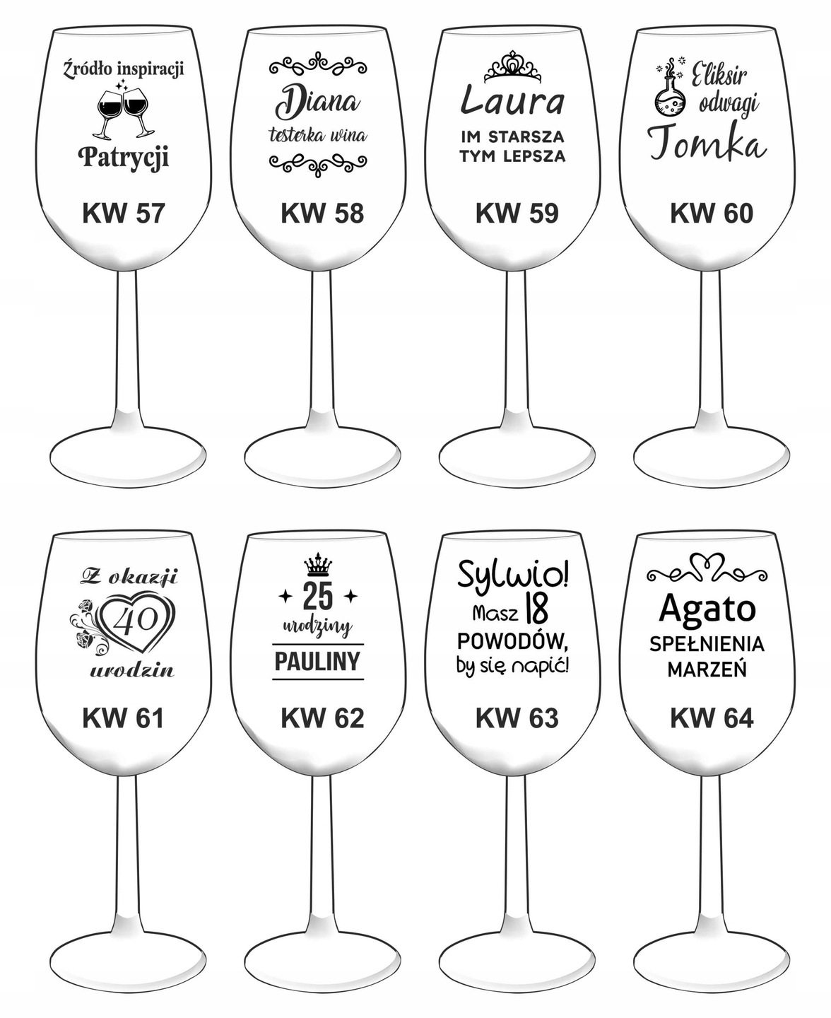 Kieliszek XXL na Wino z Grawerem Krosno - zdjęcie 5 - grawerowanie laserowe